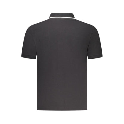 Tricou polo North Sails negru din bumbac pentru bărbați
