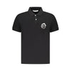 Tricou polo negru din bumbac Trussardi pentru bărbați
