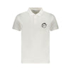 Tricou polo Trussardi alb din bumbac pentru bărbați