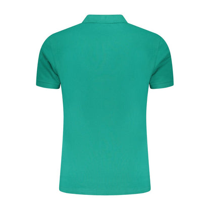 Tricou polo pentru bărbați Cavalli Class, verde, din bumbac