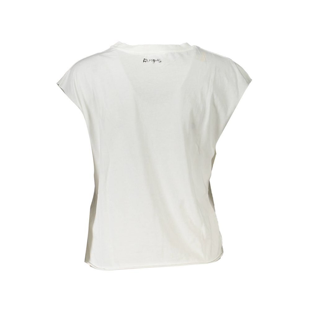 Desigual White Cotton Women Top