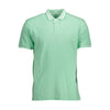 Tricou polo Harmont & Blaine verde din bumbac pentru bărbați