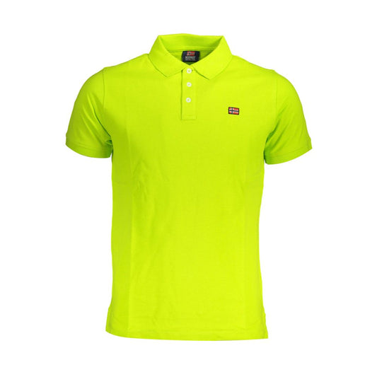 Tricou polo bărbătesc din bumbac galben, Norvegia 1963