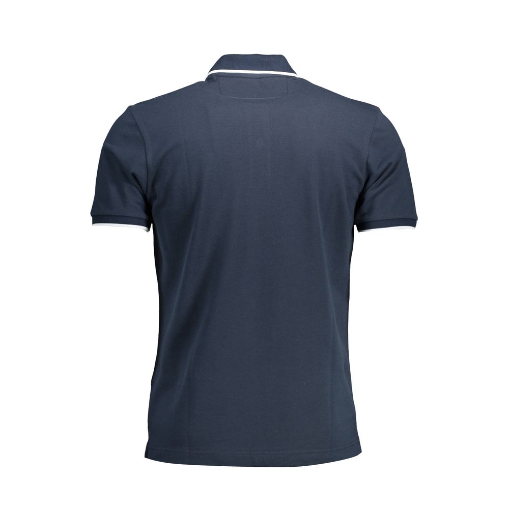 Tricou polo pentru bărbați din bumbac albastru La Martina