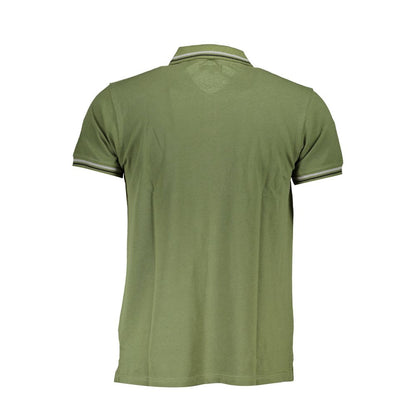 Tricou polo pentru bărbați Cavalli Class, verde, din bumbac