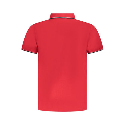 Tricou polo roșu din bumbac Norvegia 1963