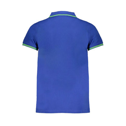 Tricou polo albastru din bumbac Norvegia 1963