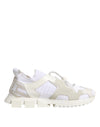 Dolce & Gabbana White Mesh Sorrento Trekking Sneakers Shoes