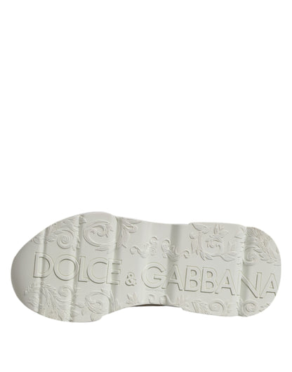 Dolce & Gabbana White Low Top Daymaster Men Sneakers  Shoes