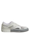 Dolce & Gabbana White Low Top DG Embossed Men Sneakers Shoes