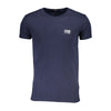Tricou Cavalli Class din bumbac albastru