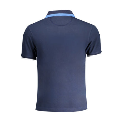 Tricou polo albastru din bumbac La Martina