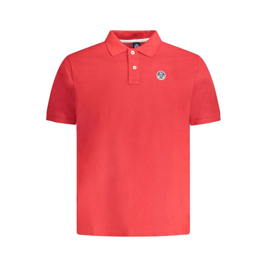 Tricou polo North Sails roșu din bumbac pentru bărbați