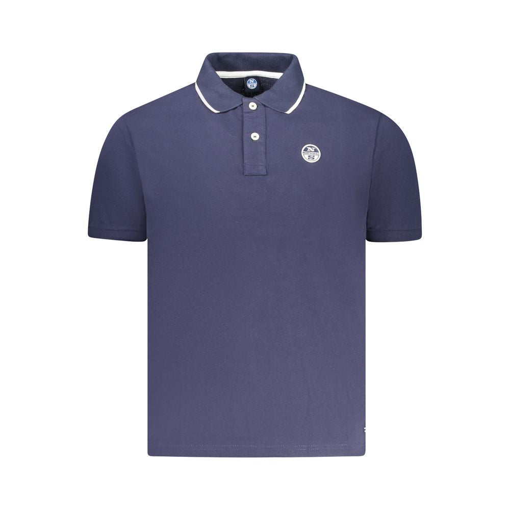 Tricou polo North Sails albastru din bumbac pentru bărbați