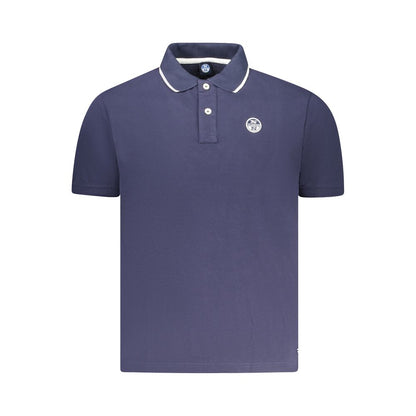 Tricou polo North Sails albastru din bumbac pentru bărbați