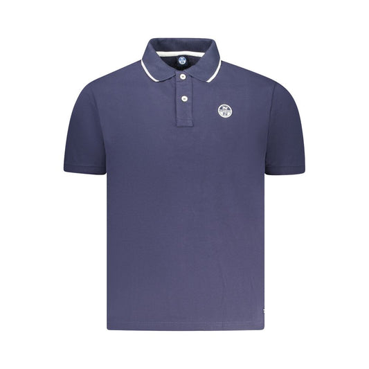 Tricou polo North Sails albastru din bumbac pentru bărbați