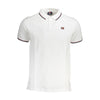 Tricou polo bărbătesc Norway 1963 din bumbac alb
