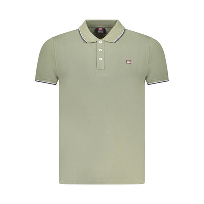 Tricou polo bărbătesc din bumbac verde, Norvegia 1963