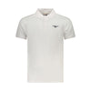 Tricou polo alb din bumbac Accademia Militare