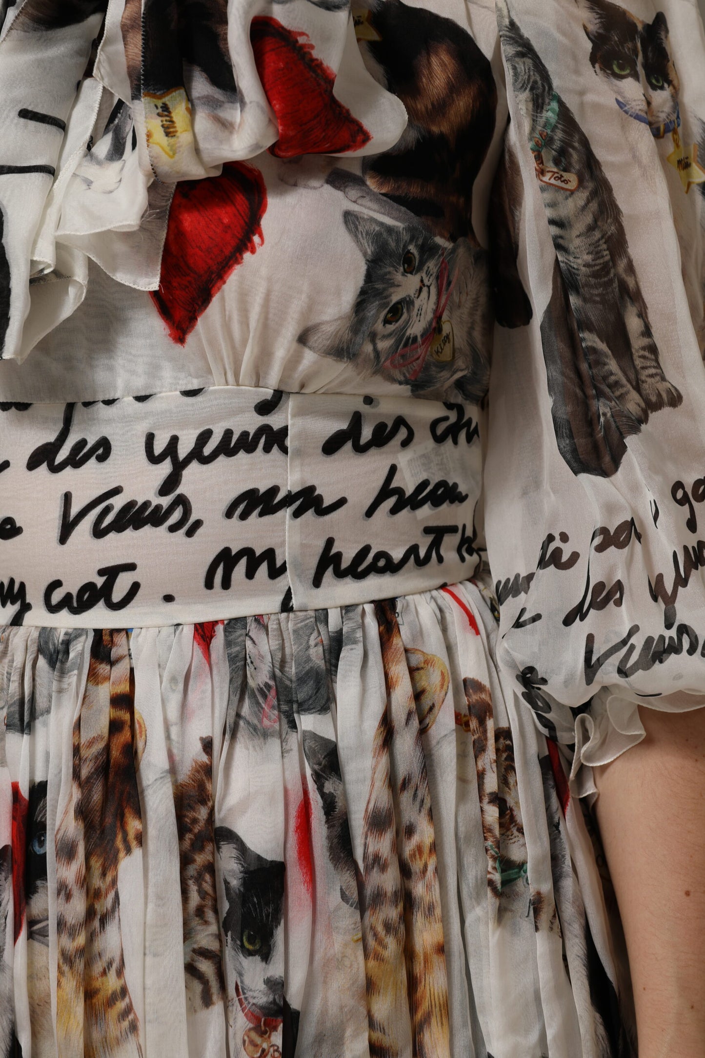 Dolce & Gabbana Multicolor Animal Print Silk Ascot Maxi Dress