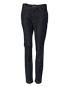 Dolce & Gabbana Blue Queen Patch AUDREY Mid Waist Denim Jeans
