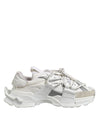 Dolce & Gabbana White Gray Low Top Space Sneakers Shoes