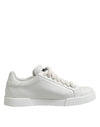 Dolce & Gabbana White Logo Lace Up Low Top Men Sneakers Shoes