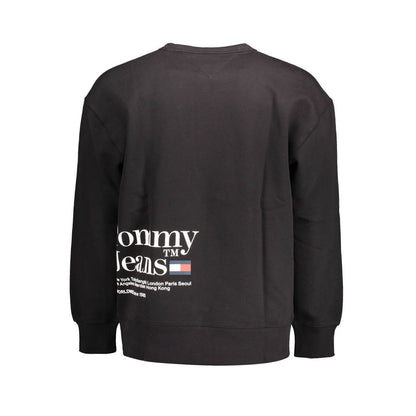 Tommy Hilfiger Black Cotton Men Sweater