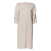 Roberto Cavalli Ivory Viscose Sheath Knee Length Dress