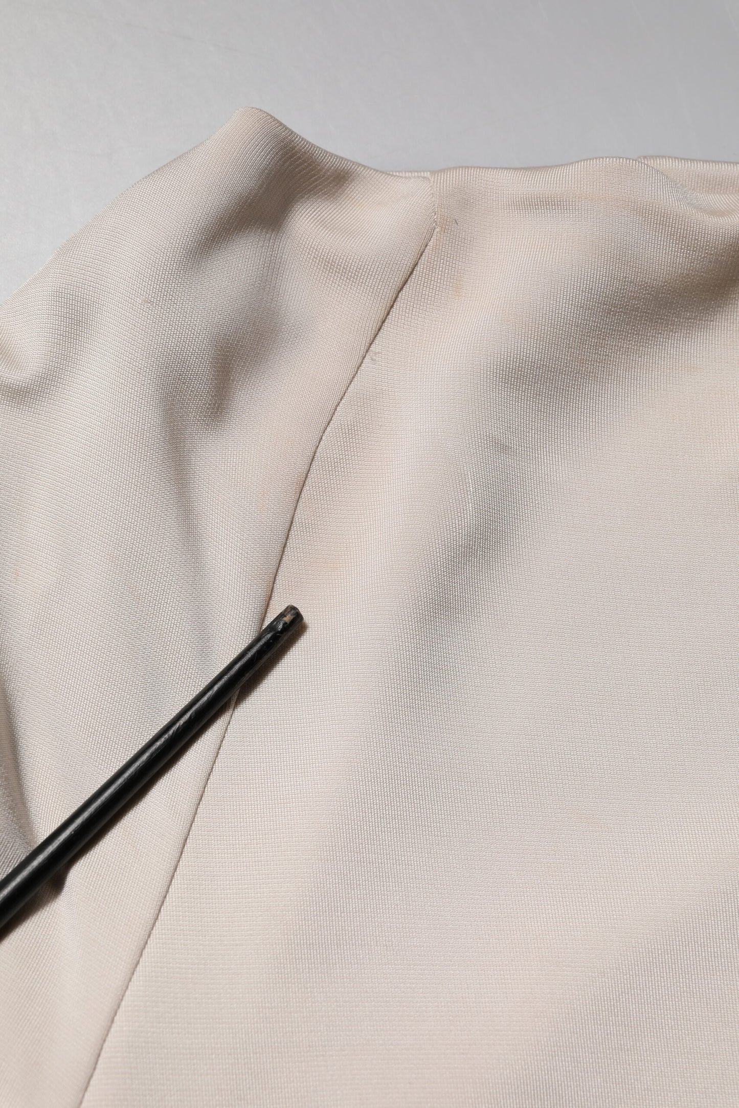 Roberto Cavalli Ivory Viscose Sheath Knee Length Dress