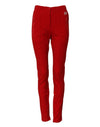 Dolce & Gabbana Red Mid Waist Slim Fit Pants