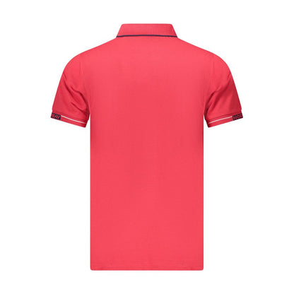 Tricou polo bărbătesc din bumbac roșu, Norvegia 1963