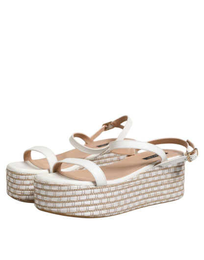 Patrizia Pepe White Espadrilles Ankle Strap Sandals Shoes