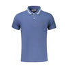 Tricou polo Guess Jeans albastru din bumbac
