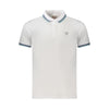 Tricou polo Guess Jeans alb din bumbac pentru bărbați