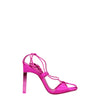 The Attico Pink Satin Stiletto Heels Sandals