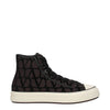 Valentino Garavani Brown Fabric High Top Sneakers