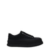 Jil Sander Black Fabric Platform Sneakers