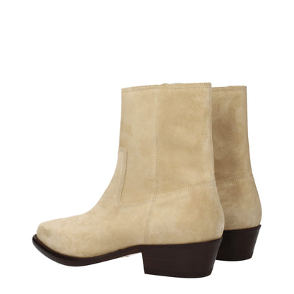 Isabel Marant Beige Leather Ankle Boots