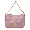 Versace Pink Fabric Handbags