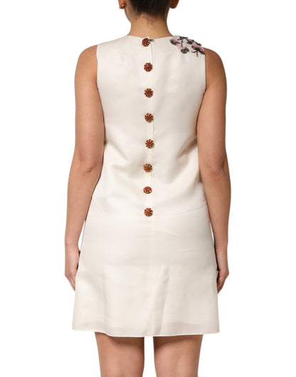 Dolce & Gabbana Multicolor Crystal Embellished A-line Mini Dress