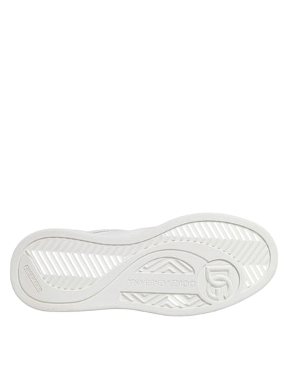 Dolce & Gabbana White Miami Leather Low Top Sneakers Shoes