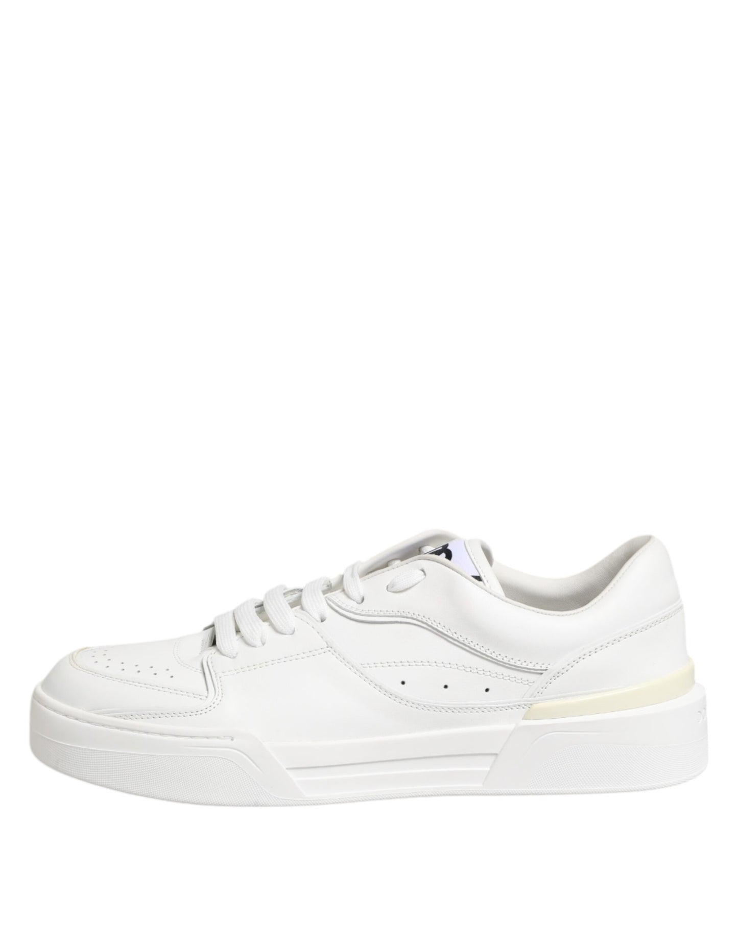 Dolce & Gabbana White Miami Leather Low Top Sneakers Shoes