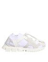 Dolce & Gabbana White Sorrento Low Top Lace Up Sneakers Shoes