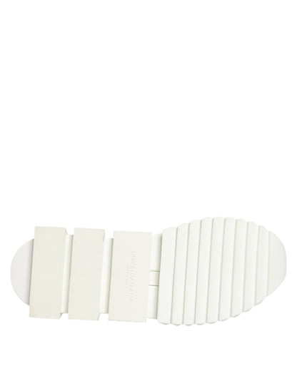 Dolce & Gabbana White Sorrento Low Top Lace Up Sneakers Shoes