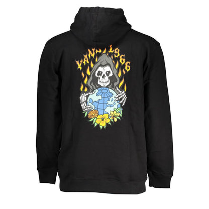 Vans Black Cotton Men Sweater with Hood