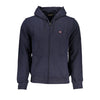 Napapijri Blue Cotton Men Sweater with Hood