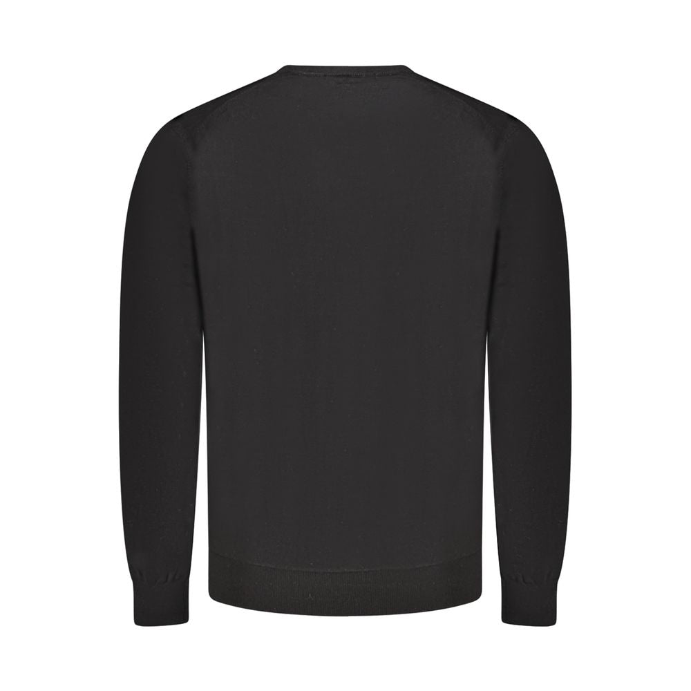 Pulover Guess Jeans negru din lână