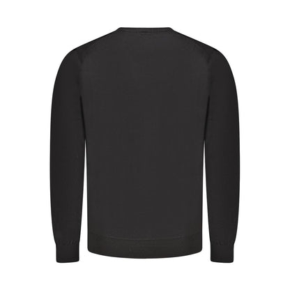 Pulover Guess Jeans negru din lână