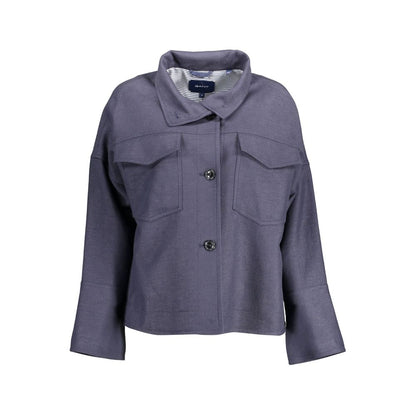 Gant Blue Cotton Jackets & Coat